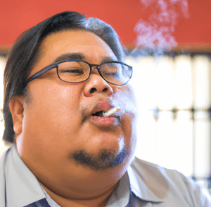 Will GERD go away - fat man smoking